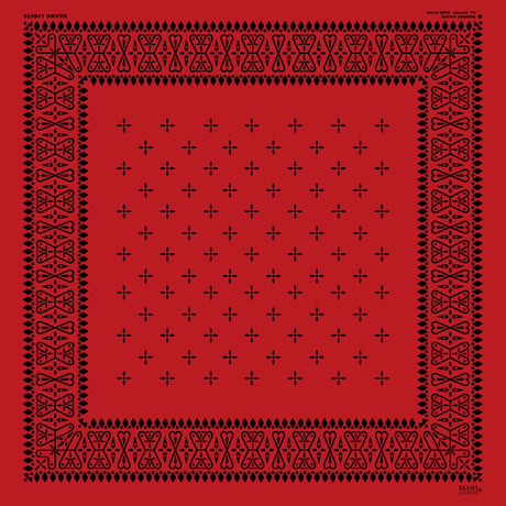 55cm角：【MCB551650】BEAMS別注  COLLABORATION  「RED」（メガネ拭き・めがね拭き）