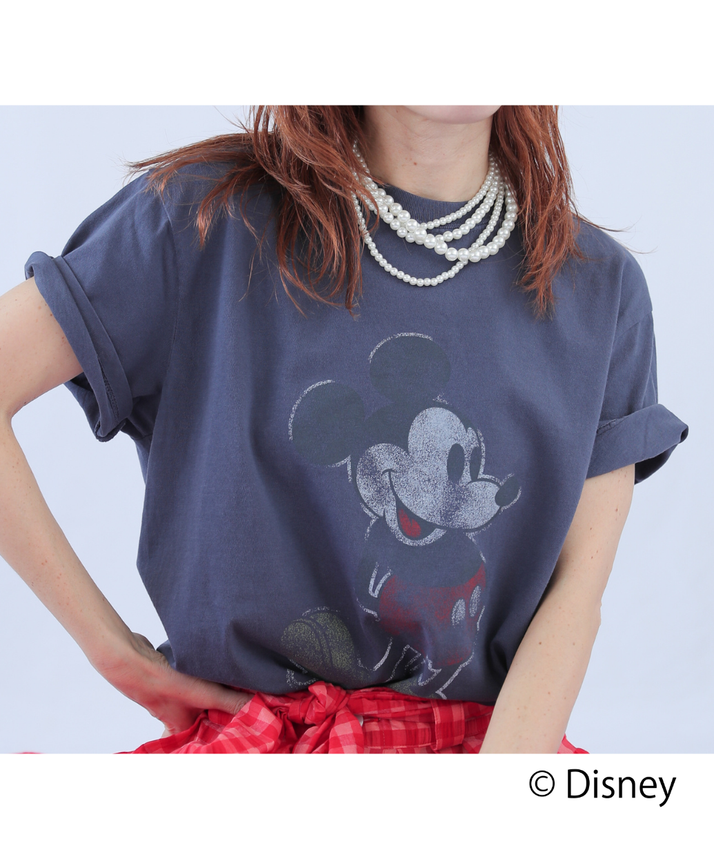 ディズニークチュール　ミッキー　ロックTシャツ Disney 【国内正規品】Disney ディズニー ミッキーマウス 半袖