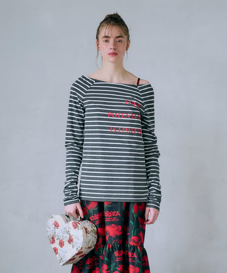 ＜In essence by Akiko Yamamoto.＞女っぷり度MAXボーダーカットソー