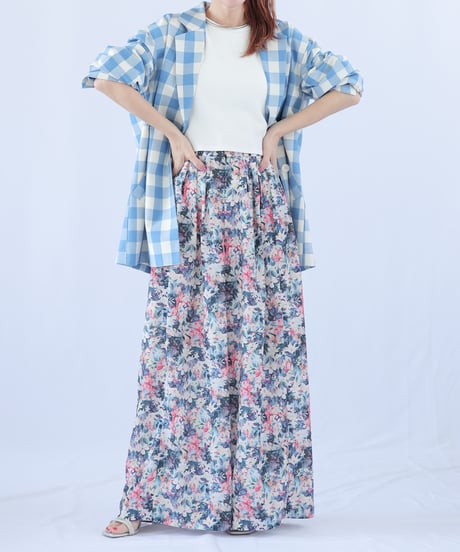 ＜In essence by Akiko Yamamoto.＞ソフトタックワイドパンツ