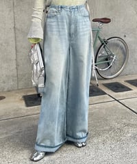イージーワイドデニムパンツ