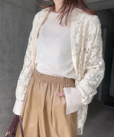 レースオーバーシャツ