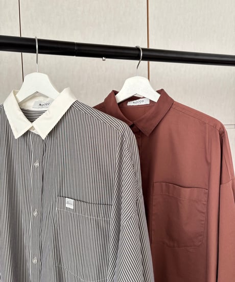 裾チュールビッグシャツ