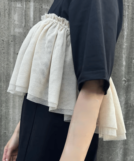 無邪気なメッシュトップスセット