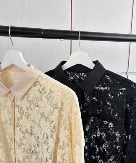 レースオーバーシャツ