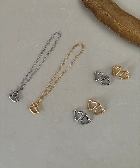 オープンハートピアス・イヤリング