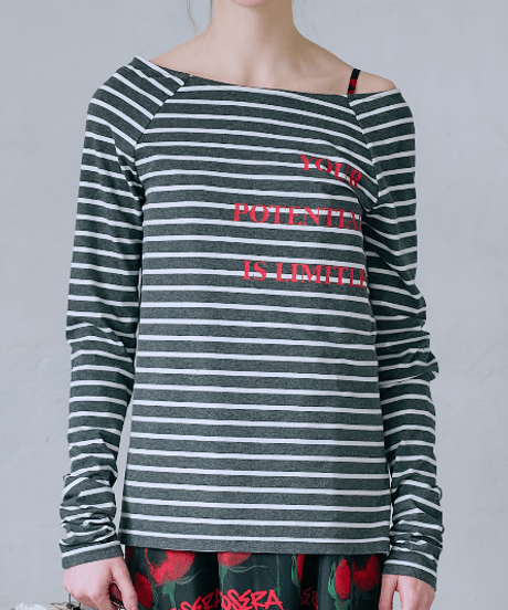 ＜In essence by Akiko Yamamoto.＞女っぷり度MAXボーダーカットソー