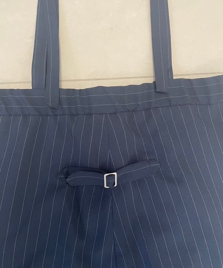 マニッシュギャング ピンストライプサロペ