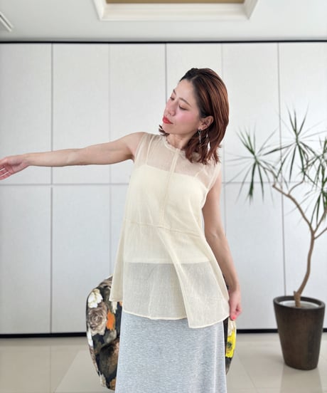 カップ付きベアキャミソール