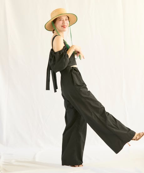 ＜In essence by Akiko Yamamoto.＞ボリュームスリーブ2wayサロペット