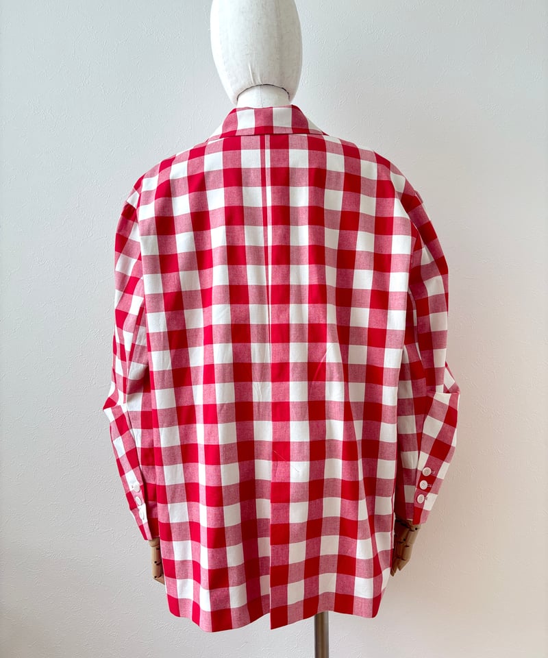In essence by Akiko Yamamoto.＞ギンガムチェックビッグジャケット