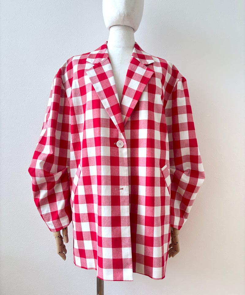 In essence by Akiko Yamamoto.＞ギンガムチェックビッグジャケット