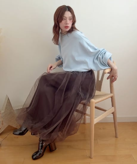 チュールバルーンスカート