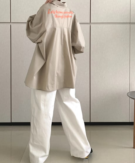 バックメッセージシャツ