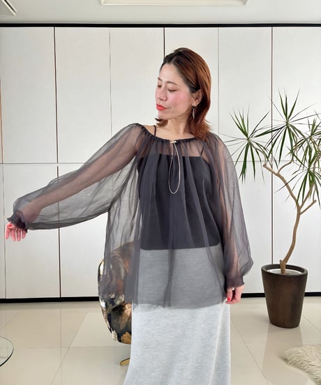 カップ付きベアキャミソール