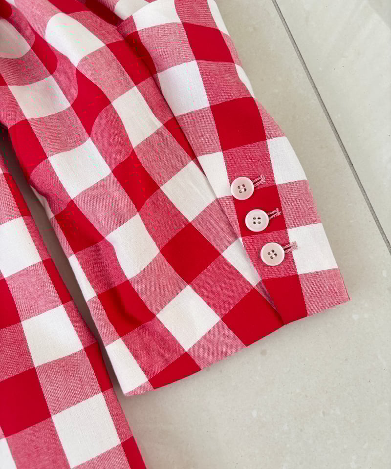 In essence by Akiko Yamamoto.＞ギンガムチェックビッグジャケット