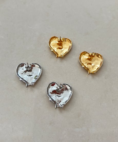 ラフハートピアス・イヤリング