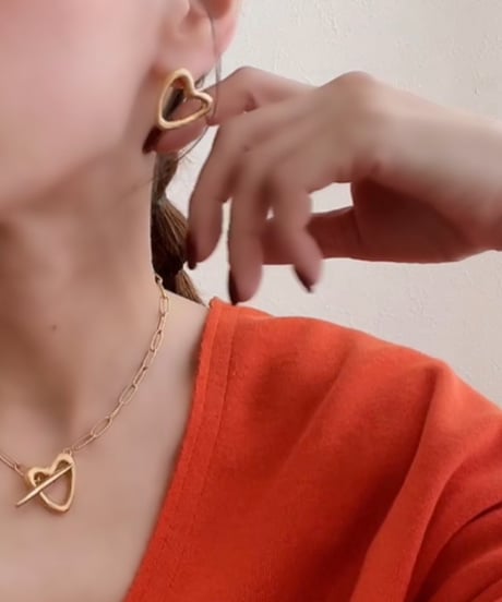 オープンハートピアス・イヤリング