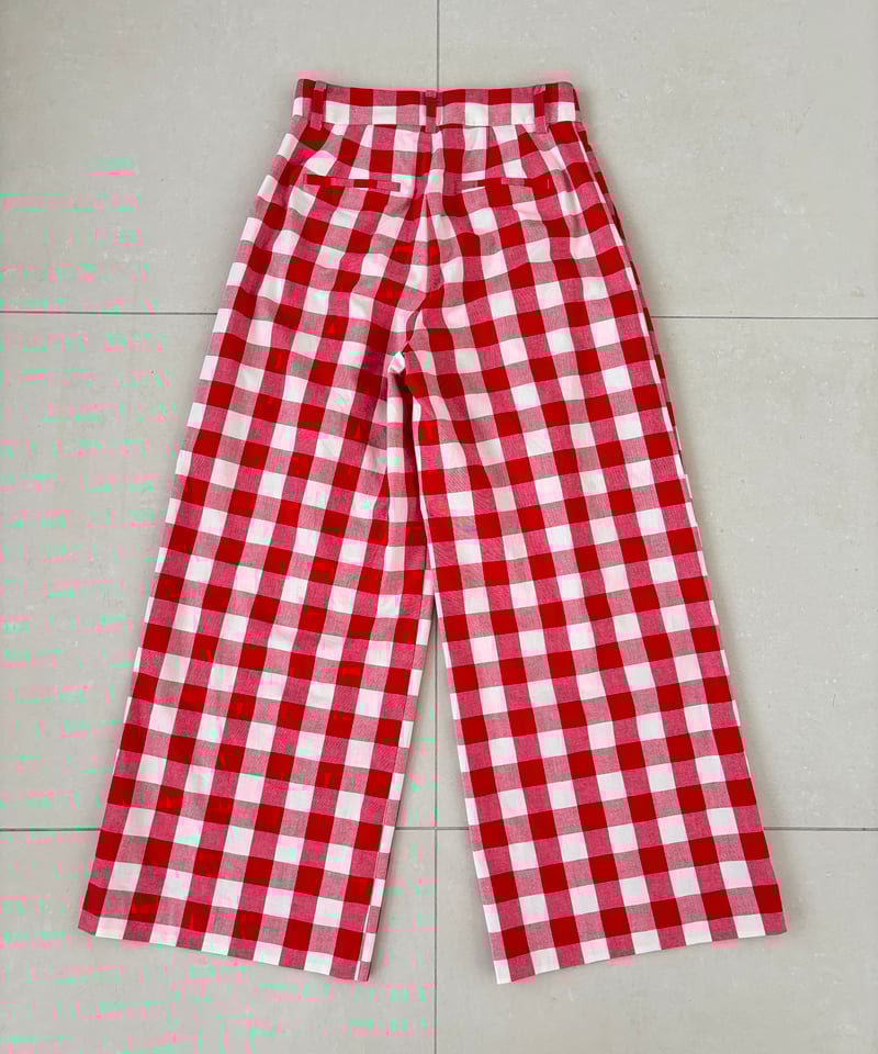 In essence by Akiko Yamamoto.＞ギンガムチェックワイドパンツ |