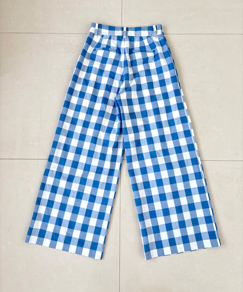 In essence by Akiko Yamamoto.＞ギンガムチェックワイドパンツ |