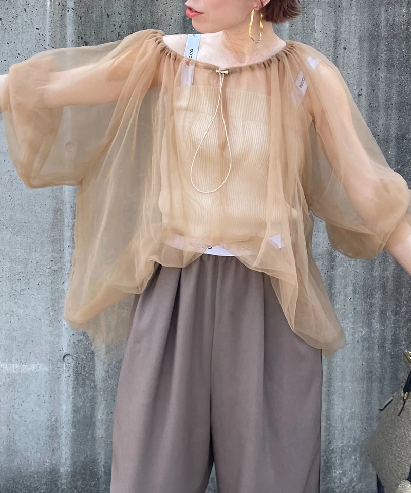 やったー価格》2wayギャザーチュールトップス | Rocco style. SHOP