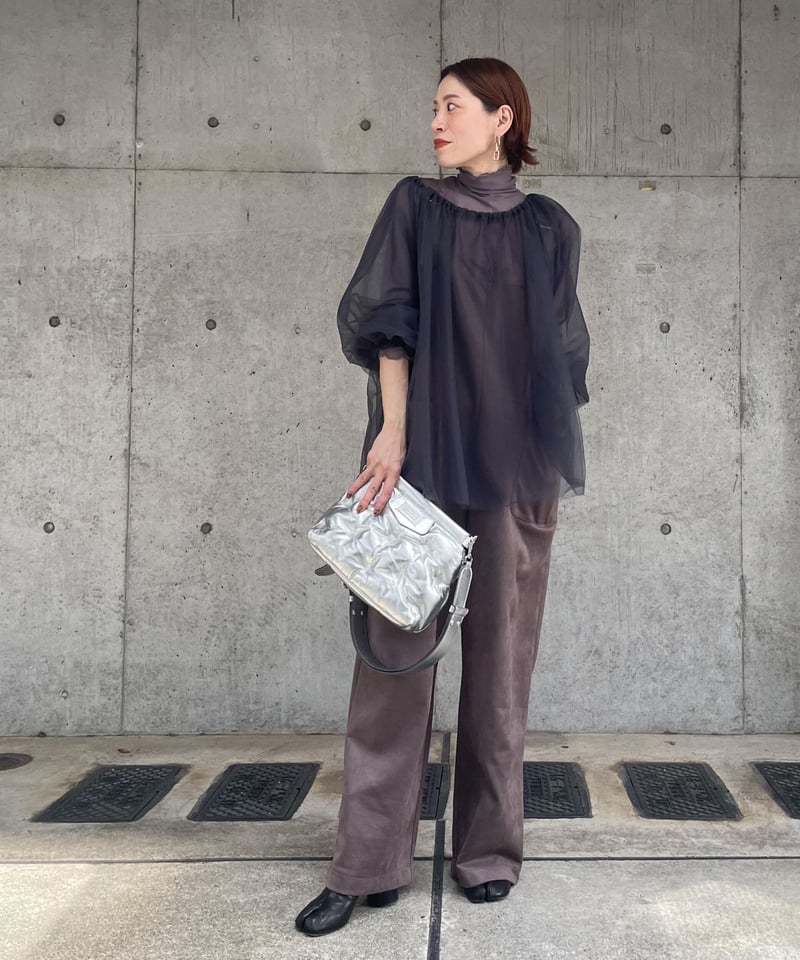 margetokyo チュールトップス MARGE TOKYO」マージトップス tulle embroidery lace pullover