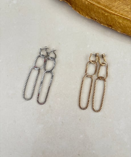 3連チェーンピアス・イヤリング
