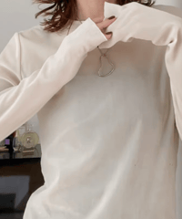 シアーベロアカットソー