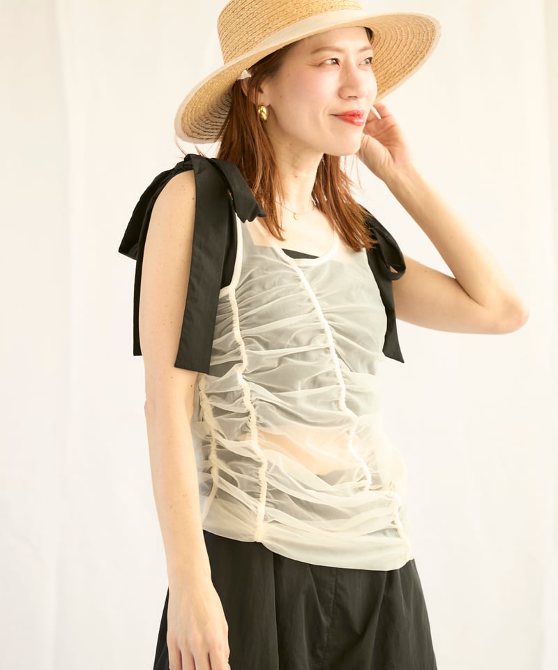 In essence by Akiko Yamamoto.＞レイヤードチュールタンクセット
