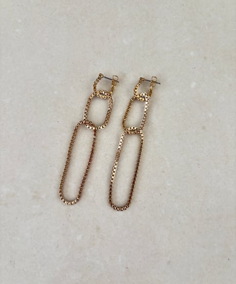 3連チェーンピアス・イヤリング
