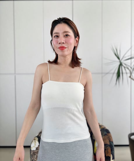 カップ付きベアキャミソール