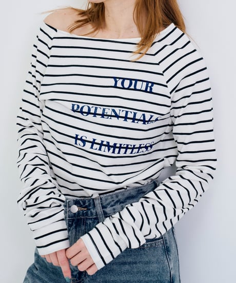 ＜In essence by Akiko Yamamoto.＞女っぷり度MAXボーダーカットソー