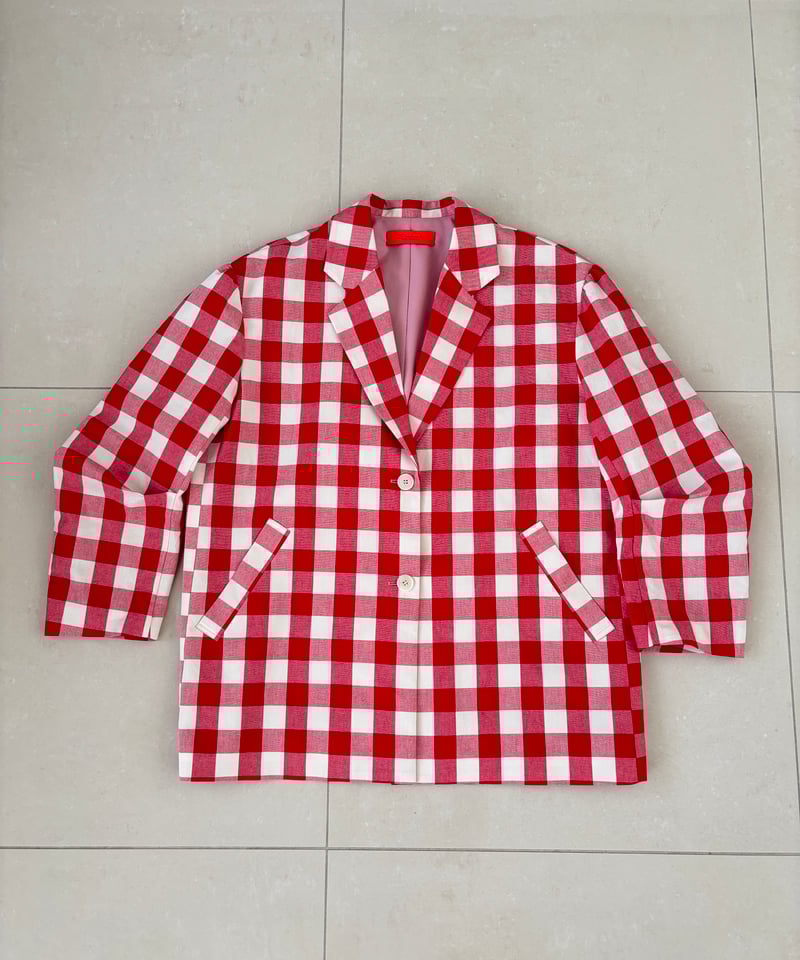 In essence by Akiko Yamamoto.＞ギンガムチェックビッグジャケット