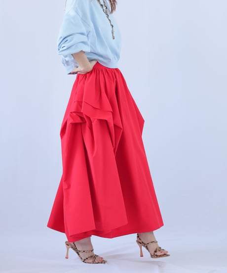 ＜In essence by Akiko Yamamoto.＞タックデザインボリュームスカート