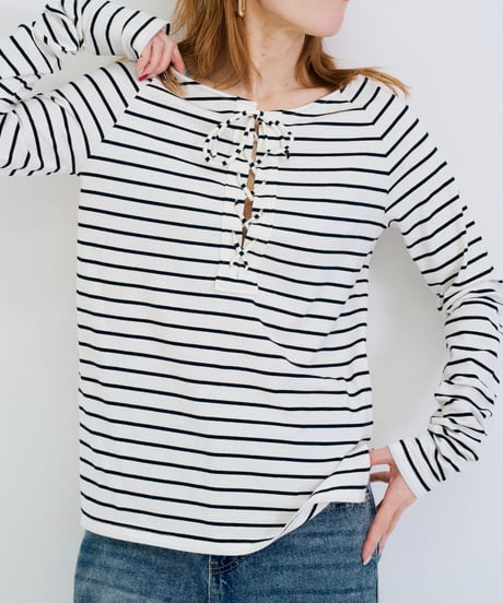 ＜In essence by Akiko Yamamoto.＞女っぷり度MAXボーダーカットソー