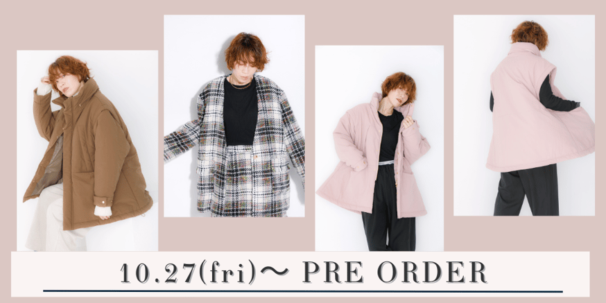 10/27(fri)20:00～】NEW ITEM PRE ORDER START！ ...