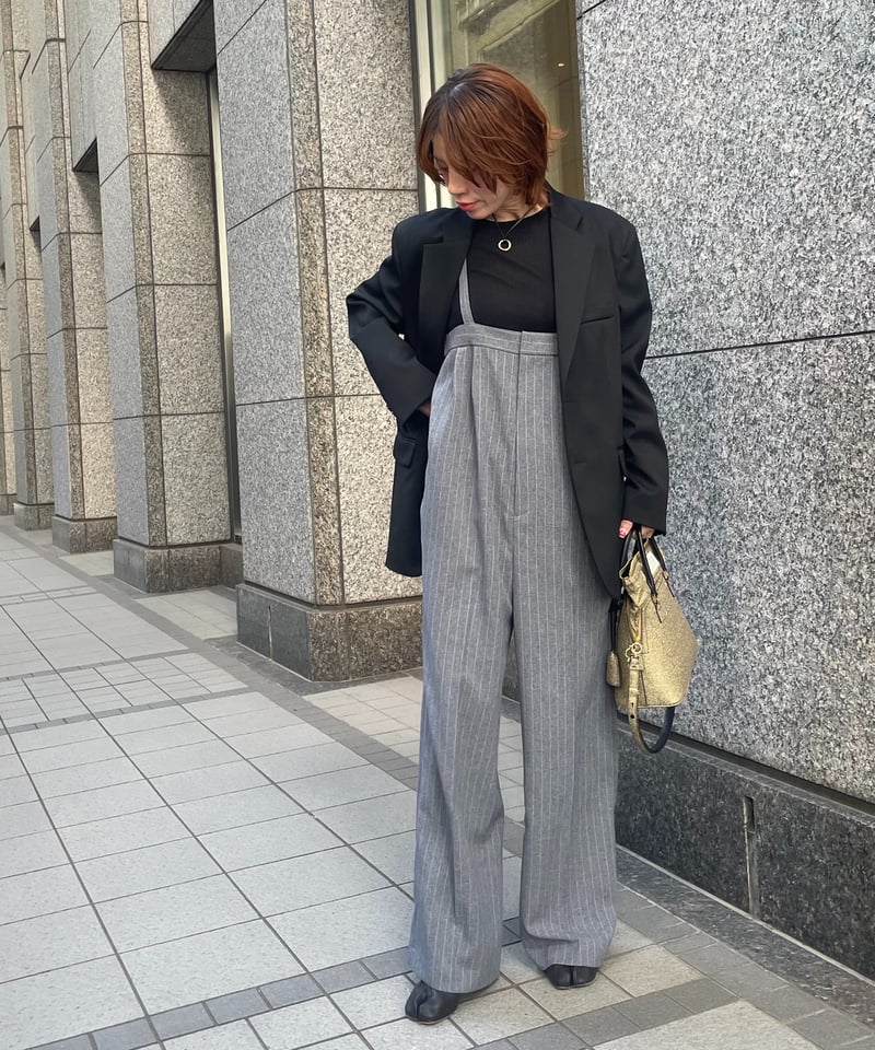 マニッシュギャング ピンストライプサロペ | ROCCO 