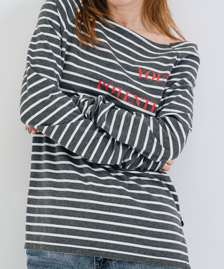 ＜In essence by Akiko Yamamoto.＞女っぷり度MAXボーダーカットソー