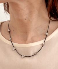 ミニハート付きネックレス