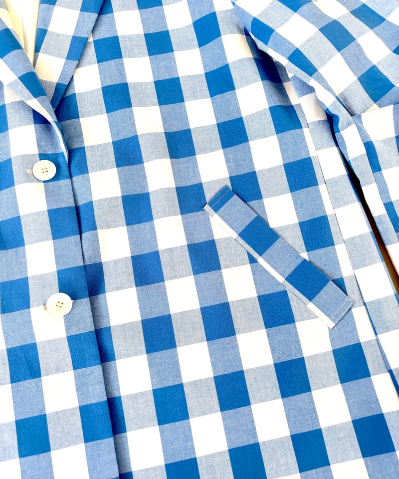 In essence by Akiko Yamamoto.＞ギンガムチェックビッグジャケット