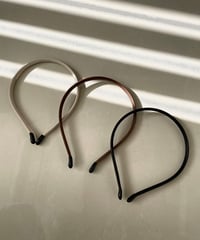 フェイクレザーカチューシャ