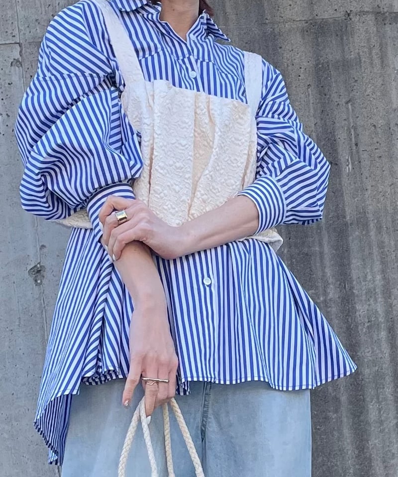 akiranaka 2022 フリンジ ジャガード ビスチェ ベスト ベージュ akiranaka 2022 フリンジ ジャガード ビスチェ ベスト ベージュ