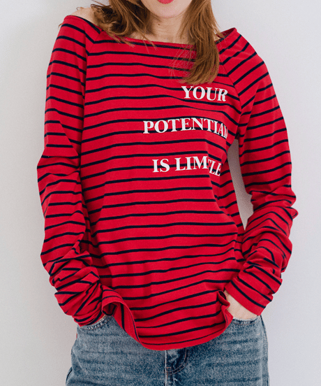 ＜In essence by Akiko Yamamoto.＞女っぷり度MAXボーダーカットソー