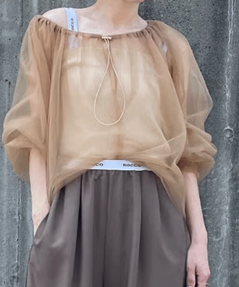 やったー価格》2wayギャザーチュールトップス | Rocco style. SHOP