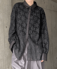 レースオーバーシャツ