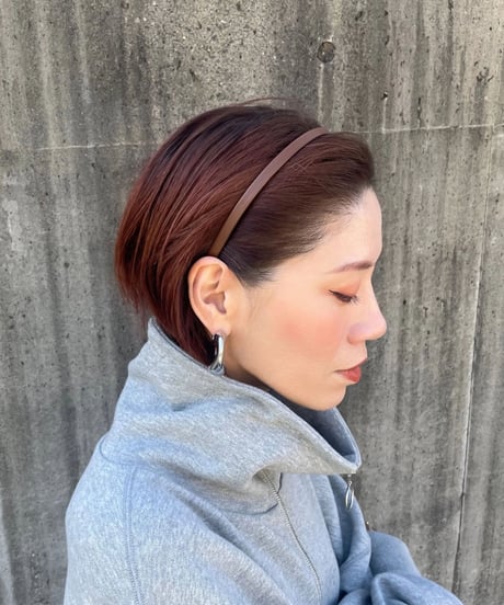 フェイクレザーカチューシャ