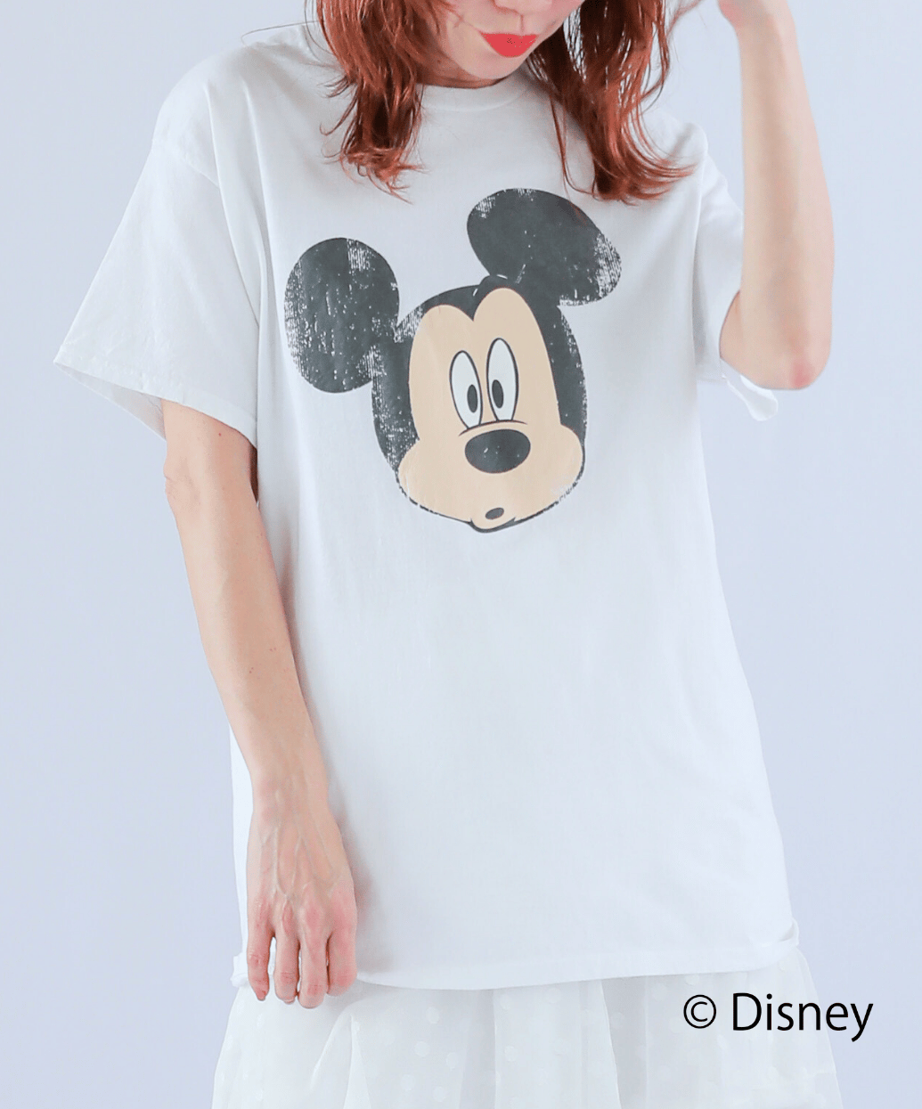 roku6 ミッキーT◎ 6（ロク）の「＜6(ROKU)＞MICKEY/Tシャツ（Tシャツ/カットソー）」 - WEAR