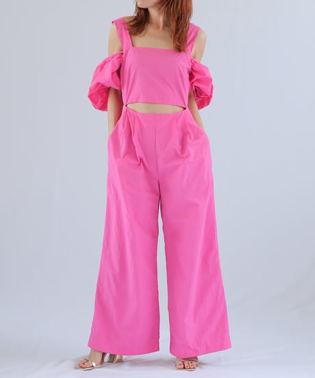 ＜In essence by Akiko Yamamoto.＞ボリュームスリーブ2wayサロペット