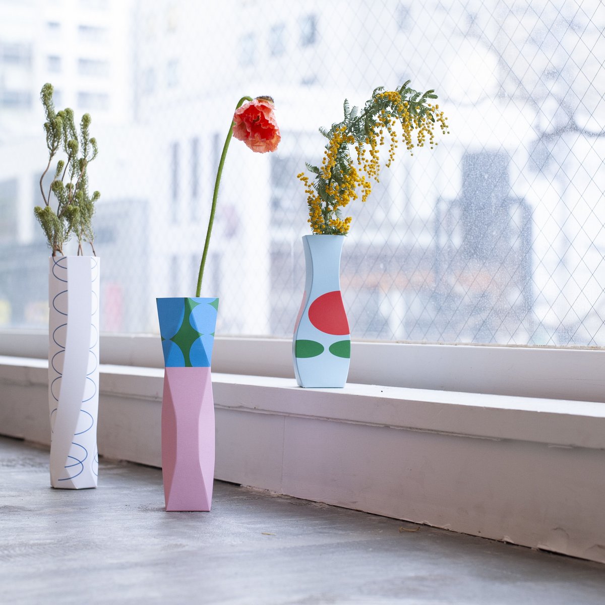 PAPER FLOWER VASE -B- | ほっかいしこう社