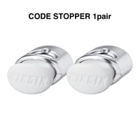 METALLIC CODE STOPPER 1pair (WHITE&SILVER)